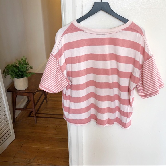 2/$20 Urban Outfitters BDG Boston Oversized Striped Ringer Tee - Picture 8 of 11